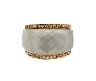 Stephen Webster 18K Gold Diamond Crystal Ring