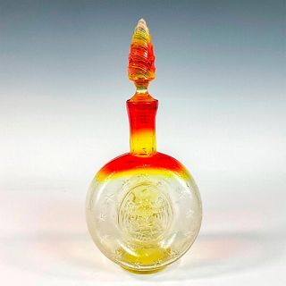 Vintage Amberina Glass Decanter with Stopper