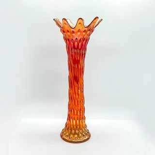 Vintage Fenton Marigold Carnival Glass Vase