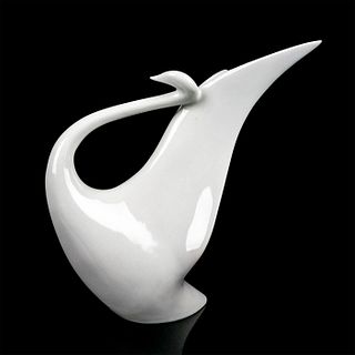 Vintage Royal Dux Art Deco Porcelain Figurine, Swan