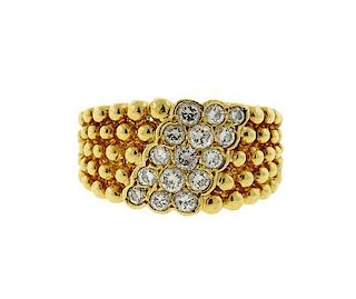 Van Cleef &amp; Arpels 18K Gold Diamond Ring