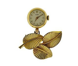 Tissot 14K Gold Lapel Watch