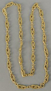 18K gold chain. 
lg. 33in., 39.8 grams