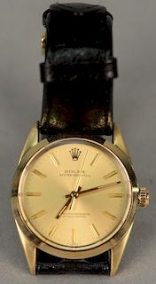 Rolex gold shell over stainless steel Oyster Perpetual wristwatch model 1024, sn-7663691.