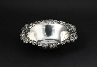 Tiffany Sterling Silver Berry Decorated Bowl