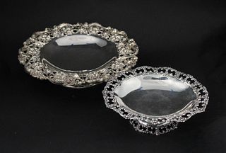 Two Sterling Silver Footed Tazzas