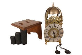 Engraved Brass Lantern Clock