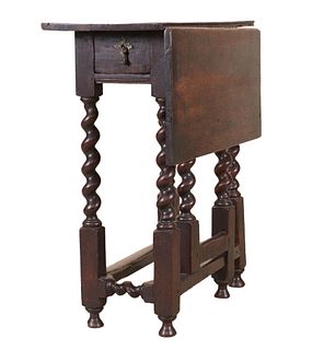 Jacobean Oak Gate-Leg Table