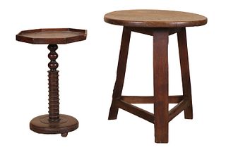 Two Oak Occasional Tables