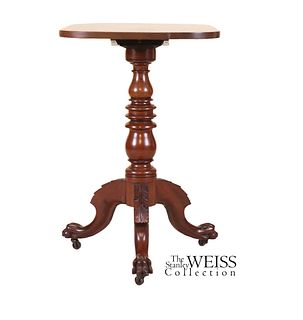 Classical Carved Mahogany Candlestand