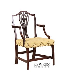 Federal Carved Mahogany Armchair