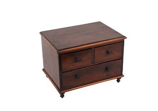 Federal Style Mahogany Miniature Chest of Drawers