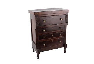 Classical Style Mahogany Miniature Tall Chest