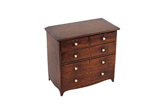 Federal Style Inlaid Mahogany Miniature Chest
