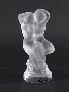 Lalique Crystal "Pan and Diana" Figure