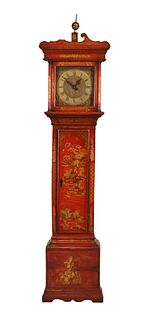 Chinoiserie-Decorated Tall Case Clock