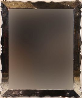Contemporary Glass Mirror 