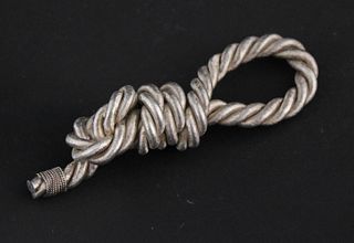 Tiffany Sterling Silver Knotted Rope Paperweight