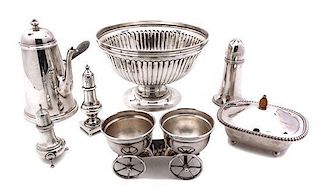 A Collection of Silver-Plate Serving Articles, Diameter of first 10 1/2 inches.