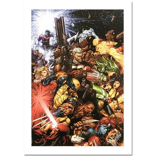 Stan Lee Signed, Marvel Comics "X-Men #207" Limited Edition Canvas 4/10 with Certificate of Authenticity.