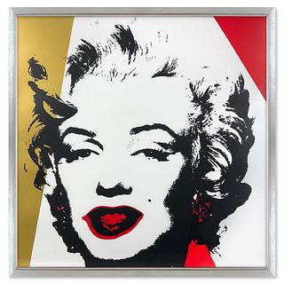 Andy Warhol (1928-1987), "Golden Marilyn" Framed Limited Edition Silkscreen from Sunday B Morning with Certificate of Authenticity