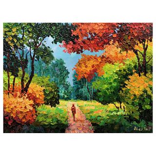 Alexander Antanenka, "Lonely Trail" Original Painting on Canvas, Hand Signed with Letter of Authenticity.