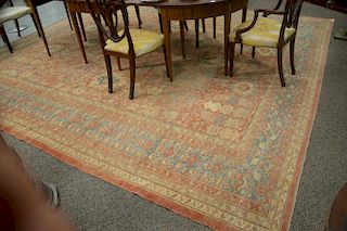 Turkish Sultanbad Oriental room size carpet. 
12'2" x 13'9"