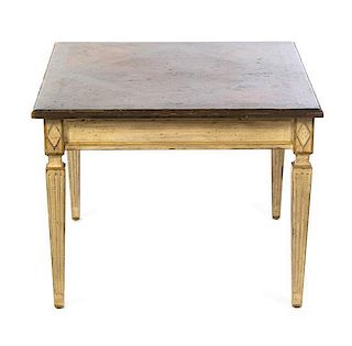 A Louis XVI Style Painted Occasional Table, Height 20 x width 26 x depth 26 inches.