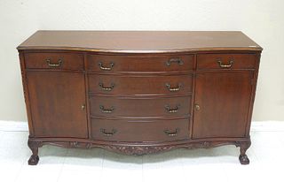 Chippendale Style Mahogany Sideboard.
