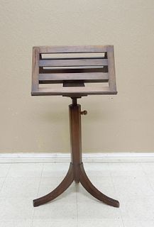 Early 20th C. Walnut Sheet Music Stand.