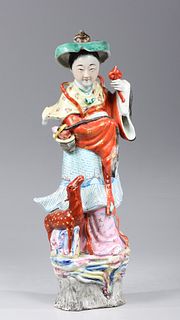 Antique Chinese Famille Rose Figure