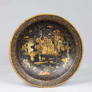 Chinese Porcelain Lacquer Dishes