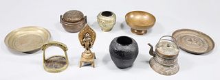 Group of Eleven Chinese Metalworks Collection
