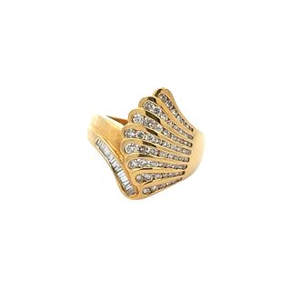 18k Gold Ring with Diamonds
