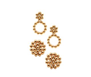De Grisogono French Made Convertible Drop Earrings In Solid 18Kt Gold