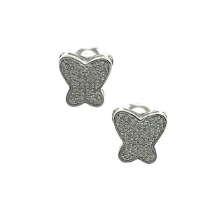 1.70 Ctw in Diamonds 18k Gold butterfly Earrings