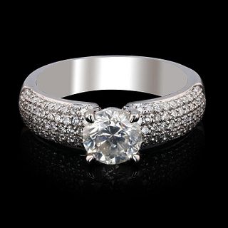 18K White Gold and Diamond Ring