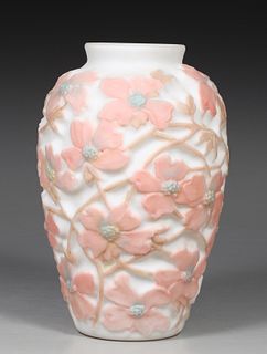 Antique Phoenix Glass Dogwood Vase
