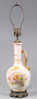 Antique Stellmacher Porcelain Table Lamp