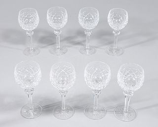 Group of Eight Waterford Wine Glasses