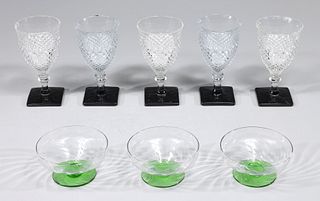 Group of Eight Vintage Glass Stemware