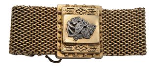 Victorian 14 Karat Yellow Gold Adjustable Bracelet