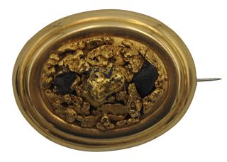 Victorian Gold Nugget Brooch