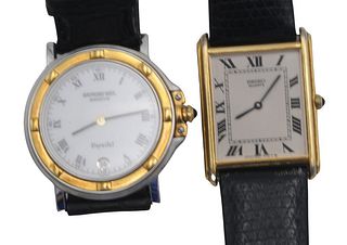 Two Men's Raymond Weil Parsifel and Seiko Wristwatches