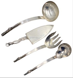 Four Piece Sterling Silver Serving Set