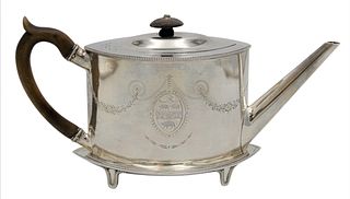 Georgian Silver Teapot and Matching Stand