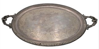 W. Gale & Sons, New York Victorian Sterling Silver Oval Tray