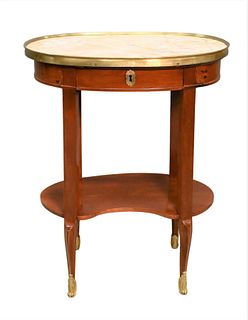 19th Century French Marble Top Side Table