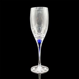 Orrefors White Wine Glass, Intermezzo Blue