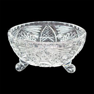 Vintage Glass Three Footed Candy Dish